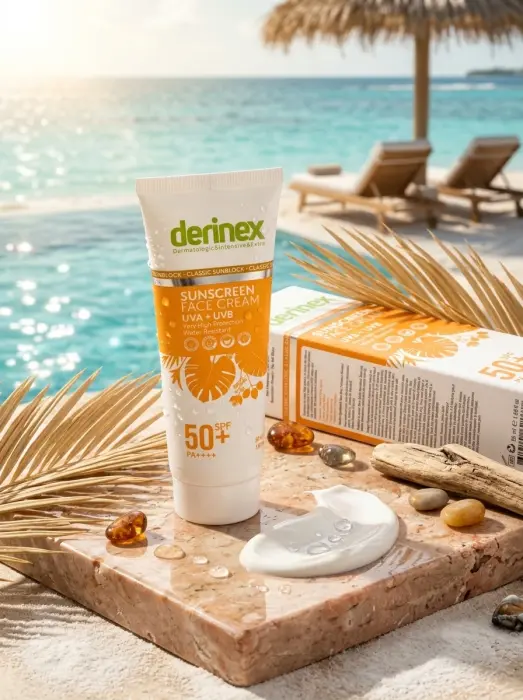 كريم ديرنيكس (Derinex) الواقي من الشمس لجميع أنواع البشرة - SPF 50+UVA+UVB image 0