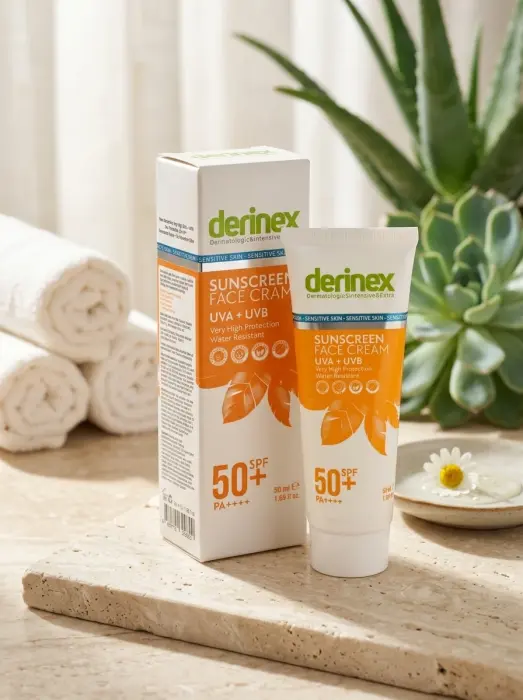 كريم ديرنيكس (Derinex) الواقي من الشمس للبشرة الحساسة - SPF 50+UVA+UVB image 1