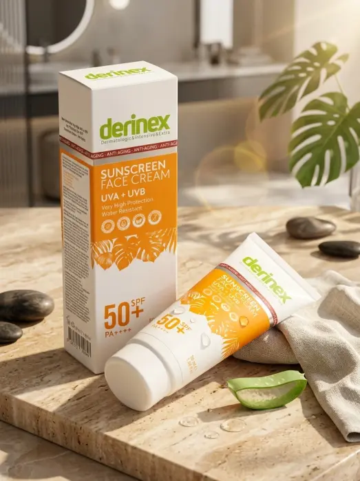 كريم ديرنيكس (Derinex) الواقي من الشمس ومحارب علامات تقدم السن والشيخوخة - SPF 50+UVA+UVB image 0