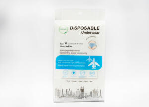 Disposable White cotton underwear women size medium image 0