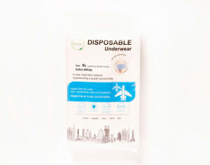 Disposable White cotton underwear women size Extra Large image 0