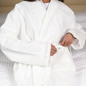Bathrobe ladies model 100% cotton disposable  image 6