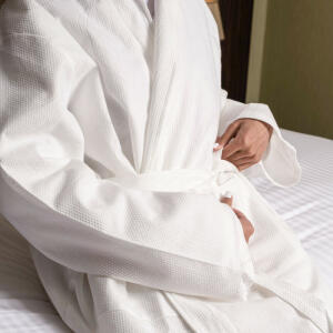 Bathrobe ladies model 100% cotton disposable  image 7