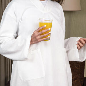 Bathrobe ladies model 100% cotton disposable  image 8