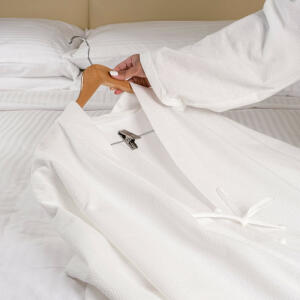 Bathrobe ladies model 100% cotton disposable  image 9