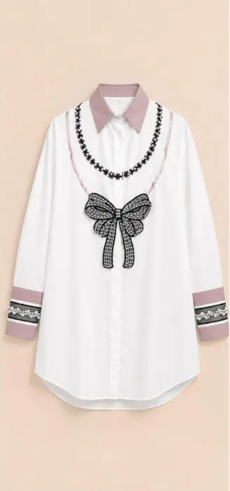 Pearl Ribbon Shirt image 0