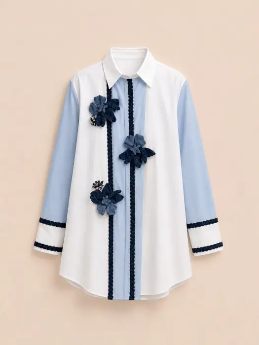 Blue Blossom Shirt image 0