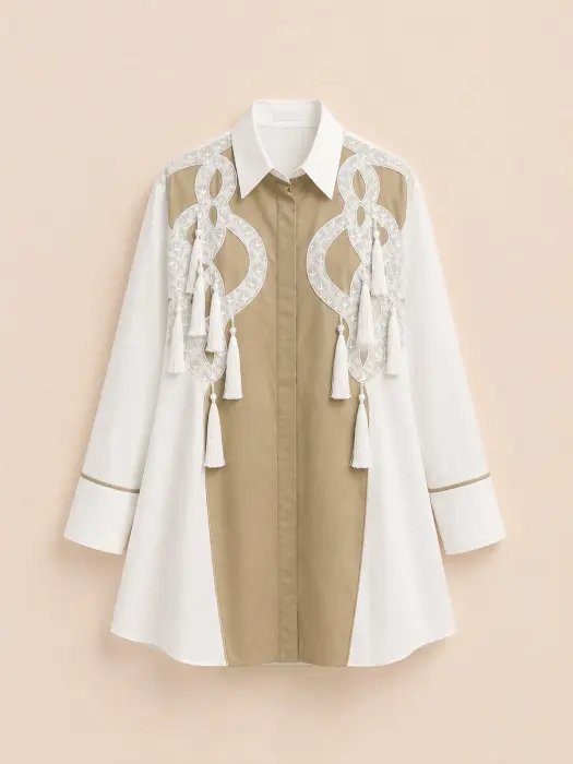 Tassel Embroidery Shirt image 0
