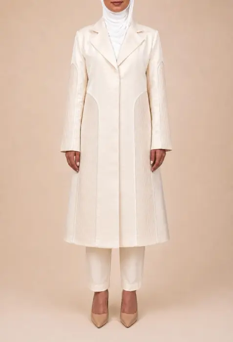 Ivory Embroidered Set image 1