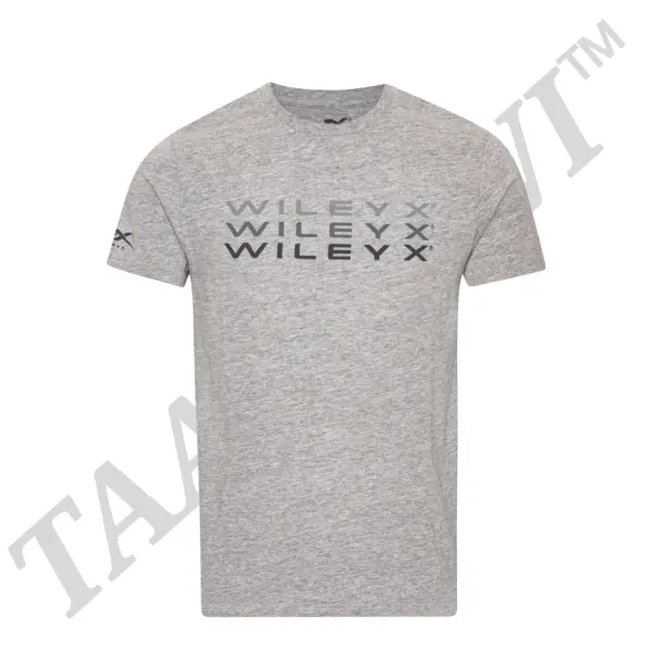 WX Core T-shirt Grey Melange Print w/ Wiley X Fade image 0