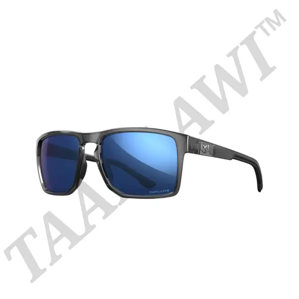 WX Bravo Lenses CAPTIVATE™ Polarized Blue Mirror Frame Gloss Crystal Grey image 0