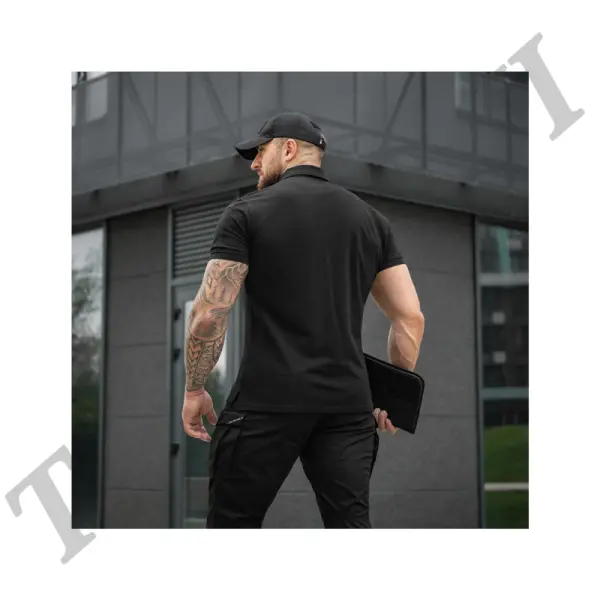 Polo Basic 65/35 Poly Cotton-Black-L image 2