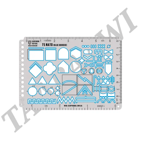 Ecopybook Tactical ruler TS+ NATO ( Blue Border)  image 0