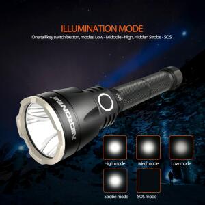 Nicron 1000L 10 Rechargeable Super Far Beam Flash Light image 1