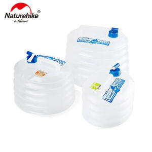 NatureHike Collapsible Water Bucket Folding Storage 5L PE Food Grade Outdoor Hiking Camping Accessories Travel Kits NH14S002-T-15L image 0