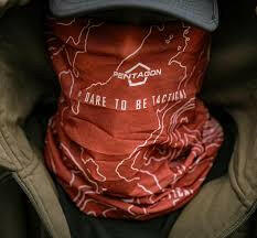 pentagon Skiron Neck Gaiter Liquid-MORON RED STRIPE image 0