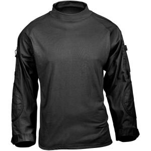 45010 Rothco Tactical Airsoft Combat Shirt - Black-XS image 0