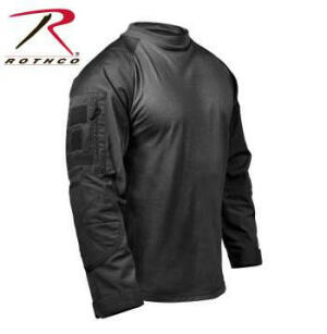 45010 Rothco Tactical Airsoft Combat Shirt - Black image 1