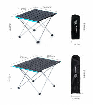 FT08 aluminum alloy folding table-رمادي-L image 0