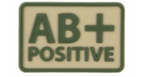 Blood Patch (set - 2pcs.) - PVC - Khaki (A/rh +)-L image 0