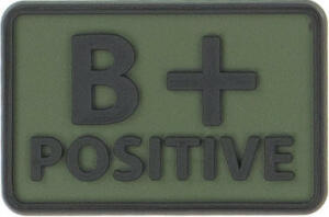 Blood Patch (set - 2pcs.) - PVC - Olive Green (A/rh +1)-M image 0