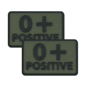 Blood Patch (set - 2pcs.) - PVC - Olive Green (A/rh +1)-L image 0