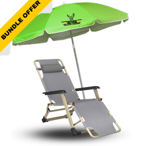 Bundle promo - Beach Umbrella with Outdoor folding sofa -أخضر image 0