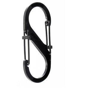 مشبك حلقة تسلق بقفل-Black image 0