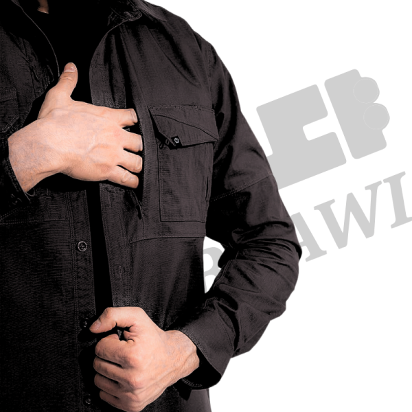 قميص بلاتو التكتيكي من بنتاغون – أسود-2XL image 2
