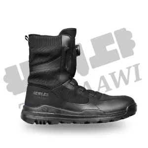 Barq Tactical Boots Auto Shoelace Locking System Side Zip image 0
