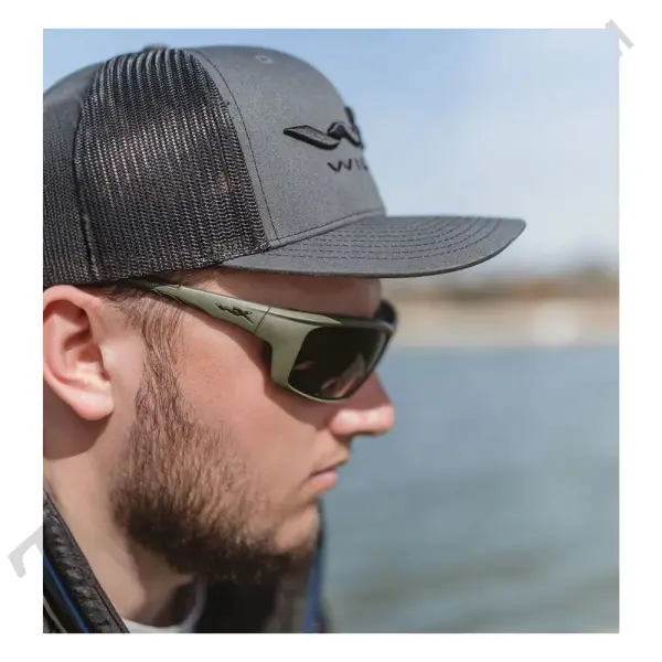 WX GRID Lenses CAPTIVATE™ Polarized Grey Frame Matte Utility Green   image 3