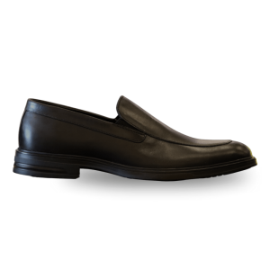 حذاء ضابط جلد ناعم سهل الارتداء - أسود-40 image 0
