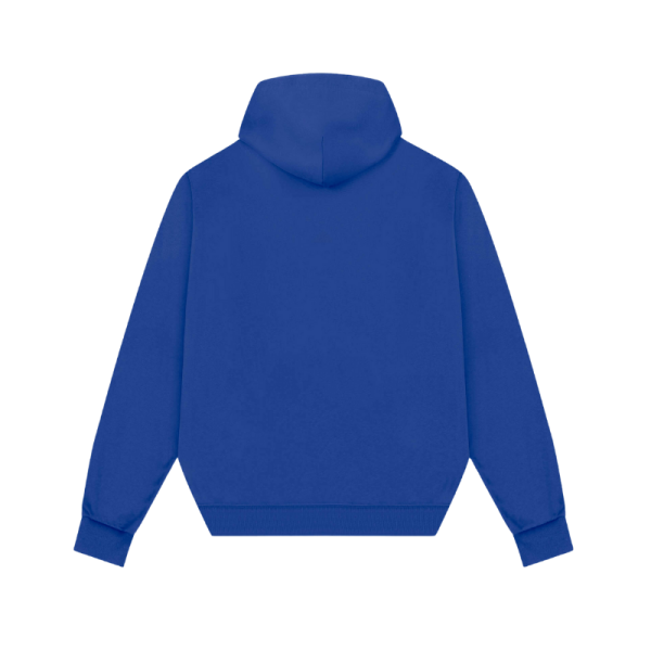 Hoodie Without Zip - Printed- Blue image 2