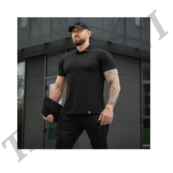 Polo Basic 65/35 Poly Cotton-Black-L image 3