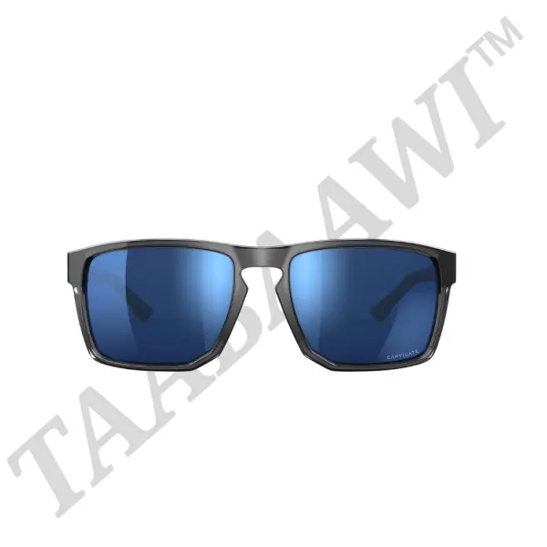 WX Bravo Lenses CAPTIVATE™ Polarized Blue Mirror Frame Gloss Crystal Grey image 1