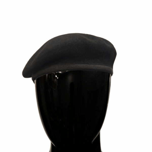 Beret 100% Wool Crafted in India - Black image 0