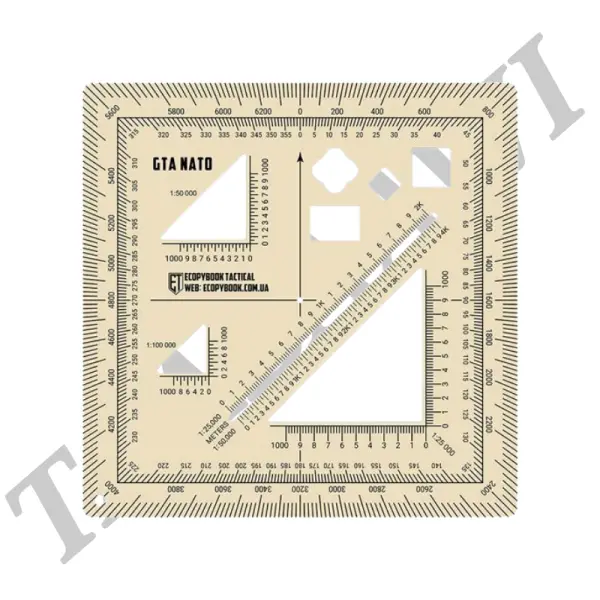 Ecopybook Tactical ruler GTA NATO-Blue Border image 0