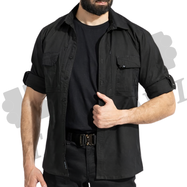 قميص بلاتو التكتيكي من بنتاغون – أسود-2XL image 1