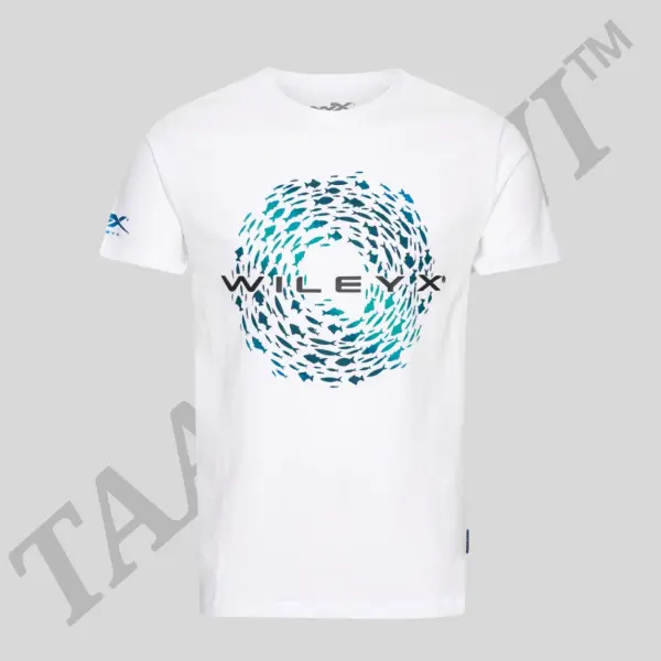 WX Fish T-shirt White Cotton W/ Wiley X image 0
