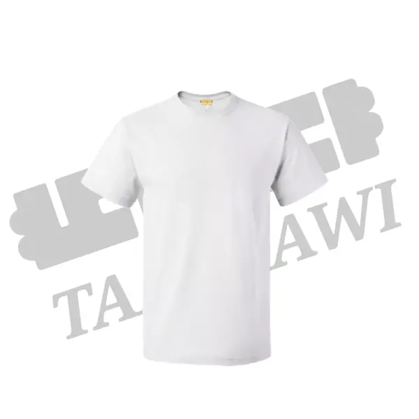 تيشيرت نصف كم قطن %100-أبيض-2XL image 0