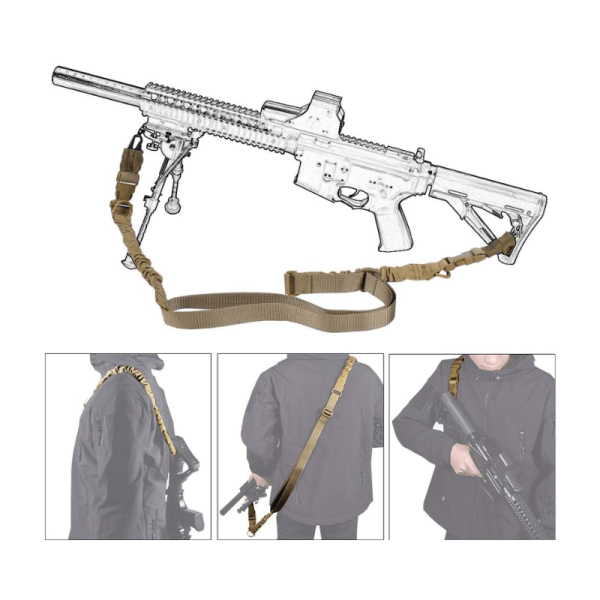 حمالة سلاح نقطتين للبندقية M16 - بيج image 2
