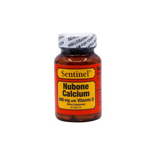 SENTINEL NUBONE CALCIUM 600 MG+VIT D 60 TAB image 0
