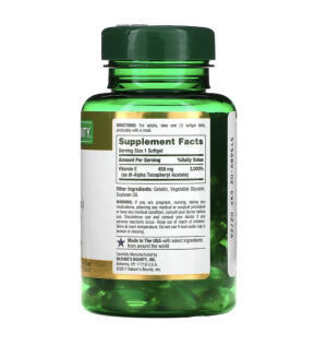 NATURES BOUNTY VITAMIN E 450MG 1000IU image 1
