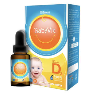 BabyVit Liquid Vitamin D3 100 IU Drops image 0