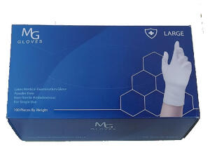 MG LATEX HAND GLOVES MEDIUM FADOMED image 0