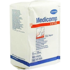 MEDICOMP EXTRA GAUZE SWAB 10/10CM image 0