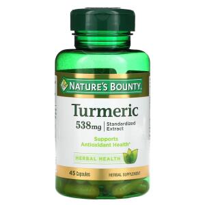 NATURES BOUNTY TURMERIC 538MG 45 CAPSULES image 0