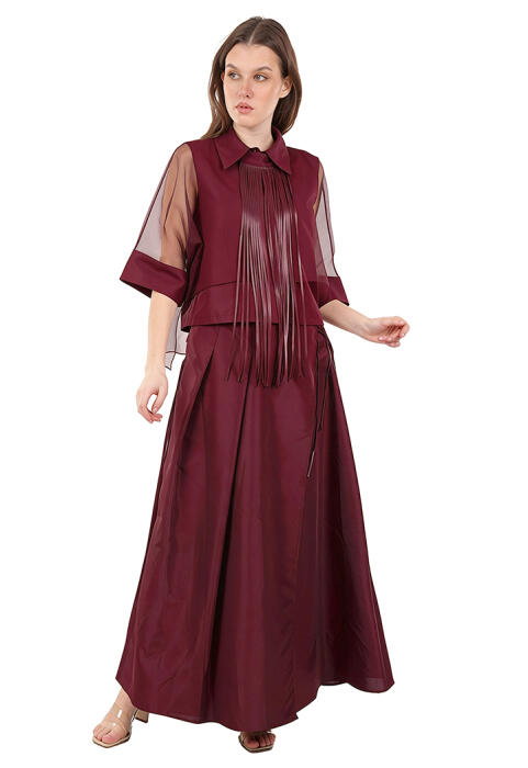 بلوزة كريب قصيرة image 6