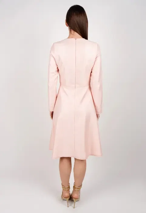 Elegant Dress with Soft Embroidery image 3