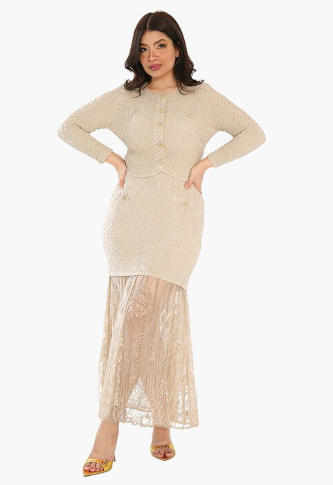 Lace Skirt & Cropped Jacket Set image 2